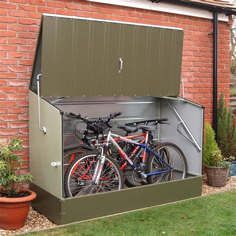 steel box for bike|bike storage lockers.